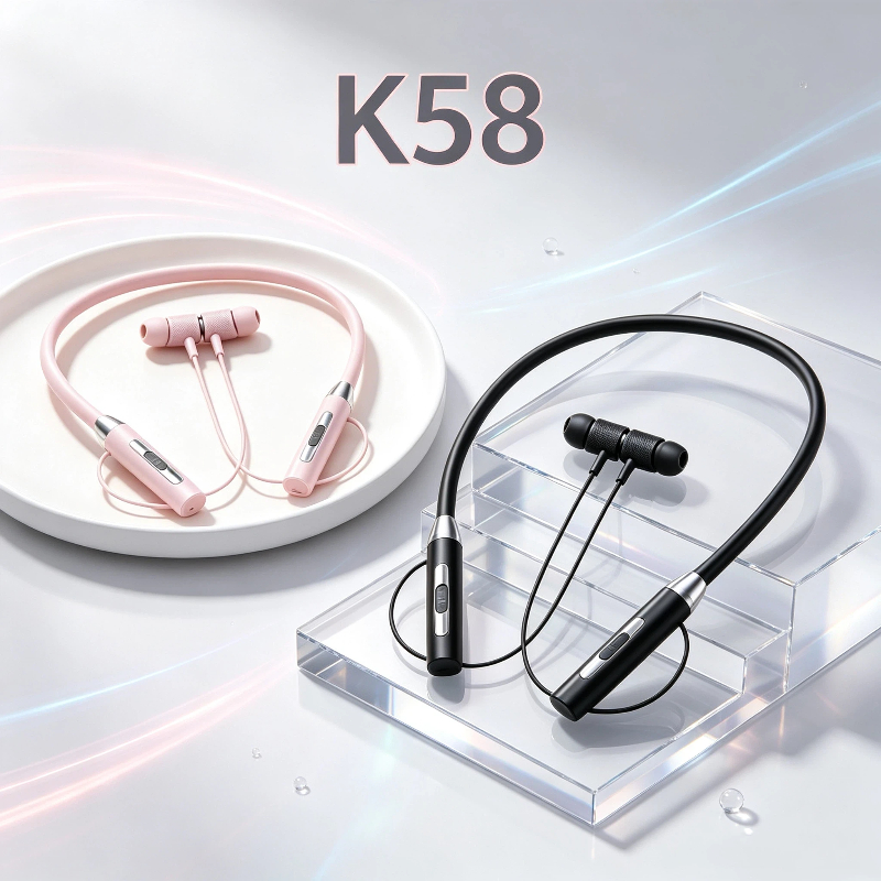 Magnetic Neckband Sports Earphones - Nuove cuffie Bluetooth K58 con archetto