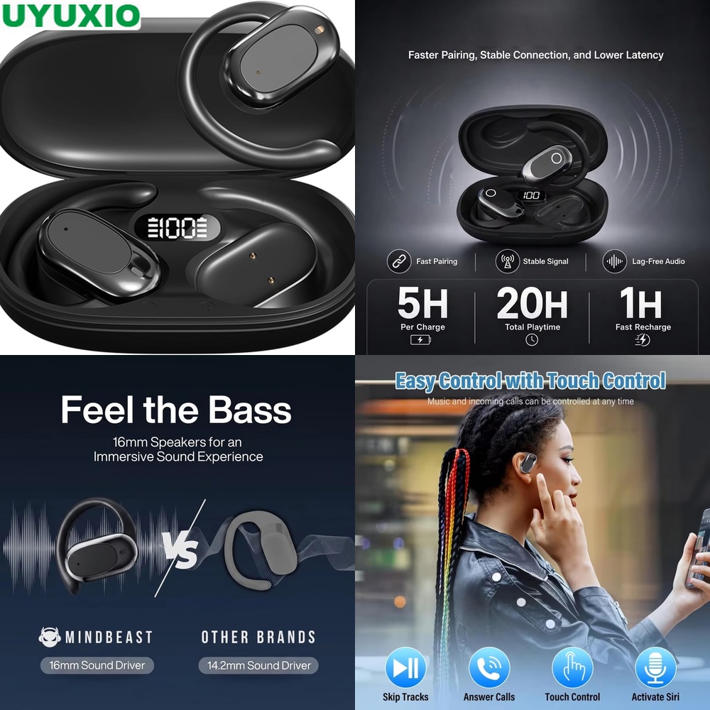 Bone Conduction Running Headphones - Auricolari Open Ear e Cuffie Wireless