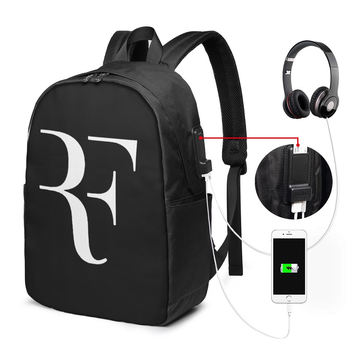 Laptops - Zaino Roger Federer, borsa da viaggio
