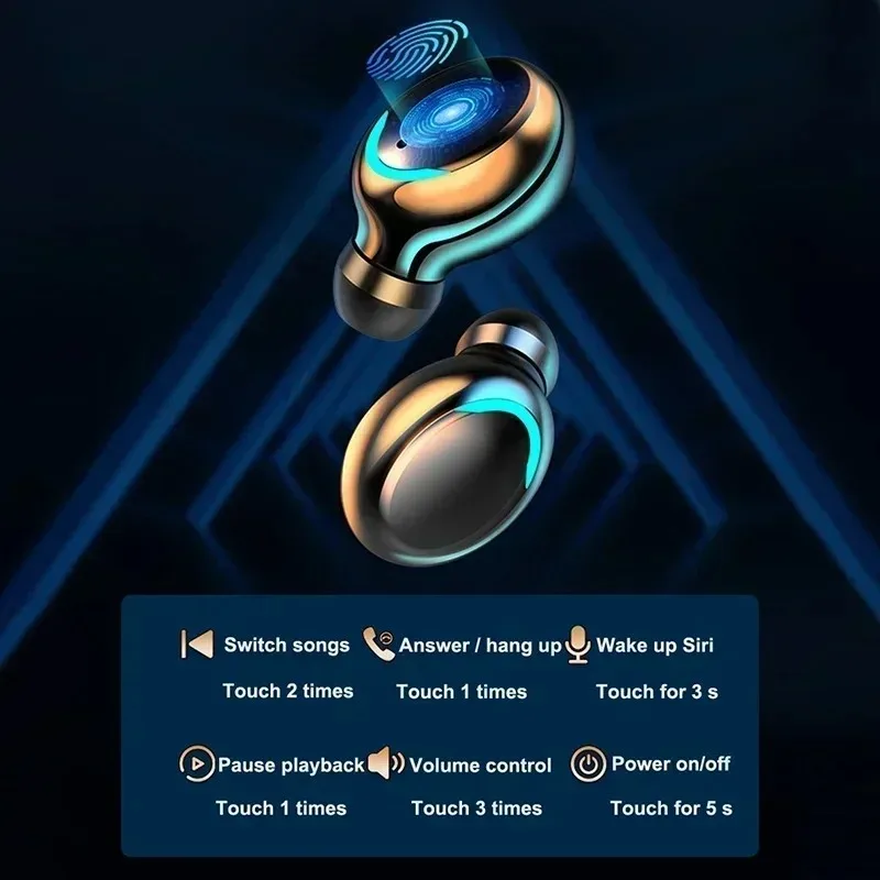Cuffie Bluetooth Stereo 9D con - Tws Earbuds Bluetooth 5.3 recensione e prezzo