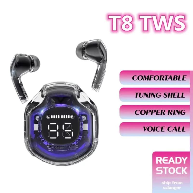 NUOVI auricolari wireless T8 T - Tws Earbuds Bluetooth 5.3 recensione e prezzo